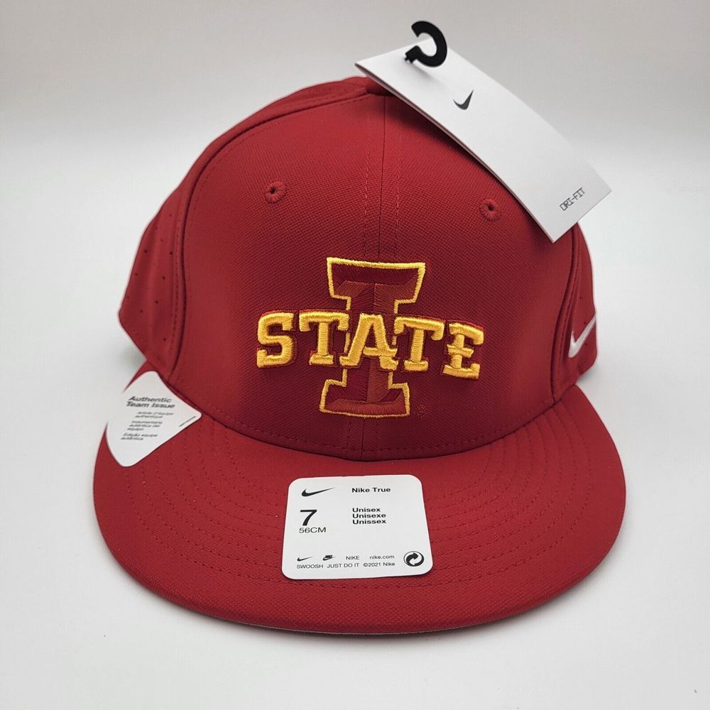 Iowa State Cyclones Nike Dri-Fit Aero True Fitted On Field Baseball Mens 7 Hat